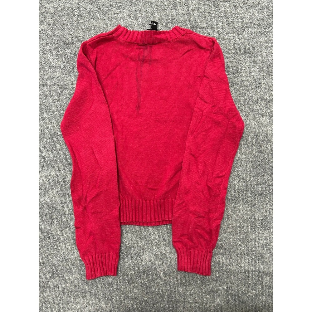 Peanuts Sweater Womens Size S Red Joe Cool Snoopy Graphic Knit Crew Neck Casual - Picture 2 of 6